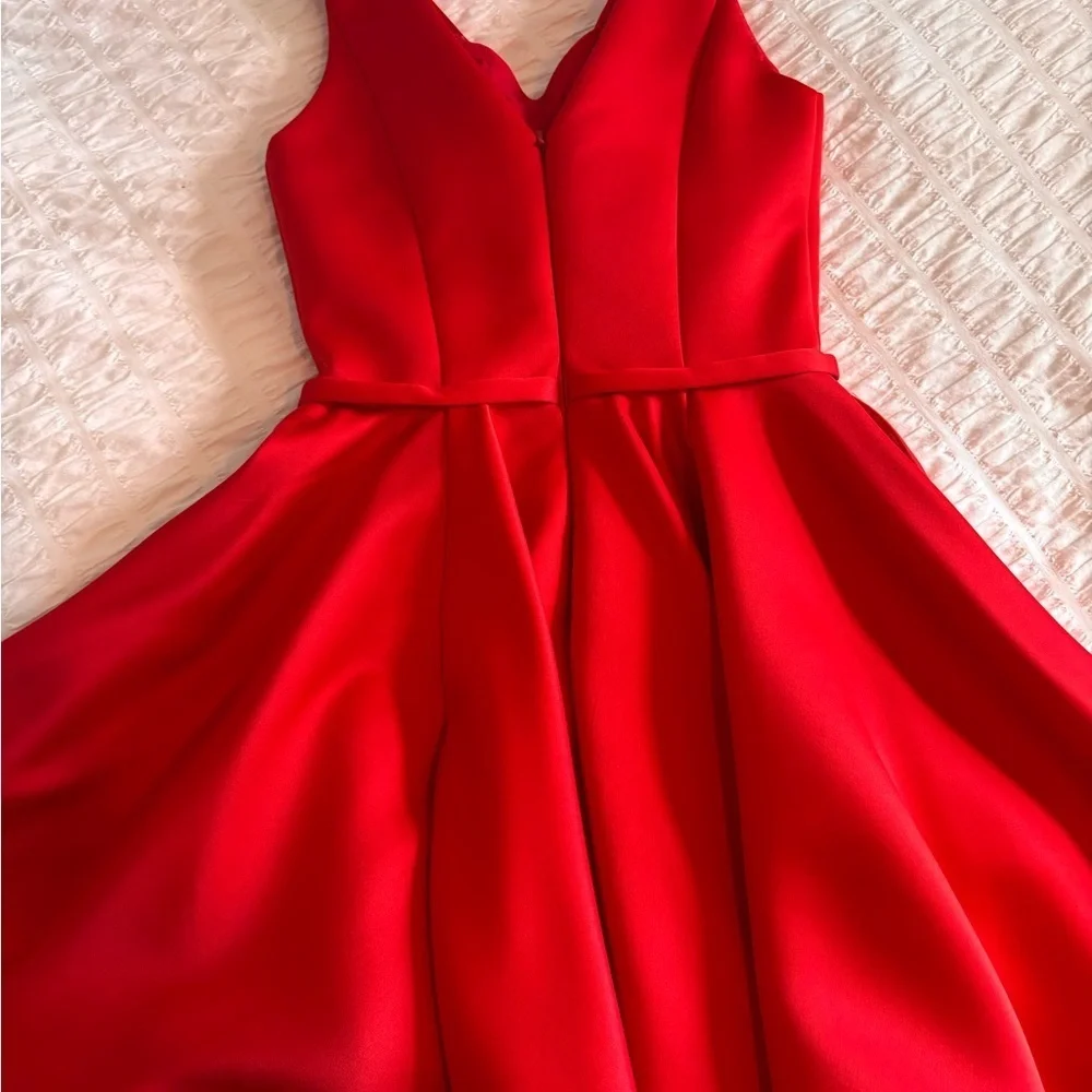 Terani Couture Red Fit and Flare Mini Dress - Picture 6 of 10